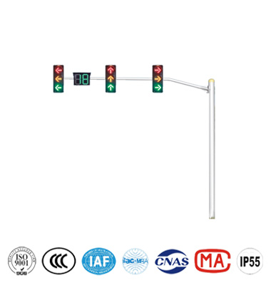斜挑式信號(hào)燈桿